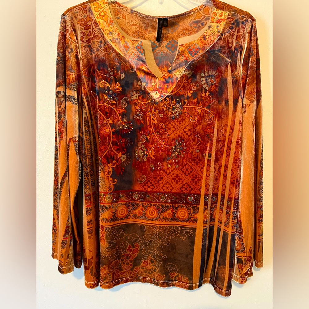 Women’s Shirt by Susan Lawrence with Vintage Appeal Size 3X